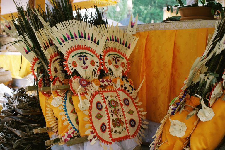 Decoration at the Elephant Cave Temple in Bali