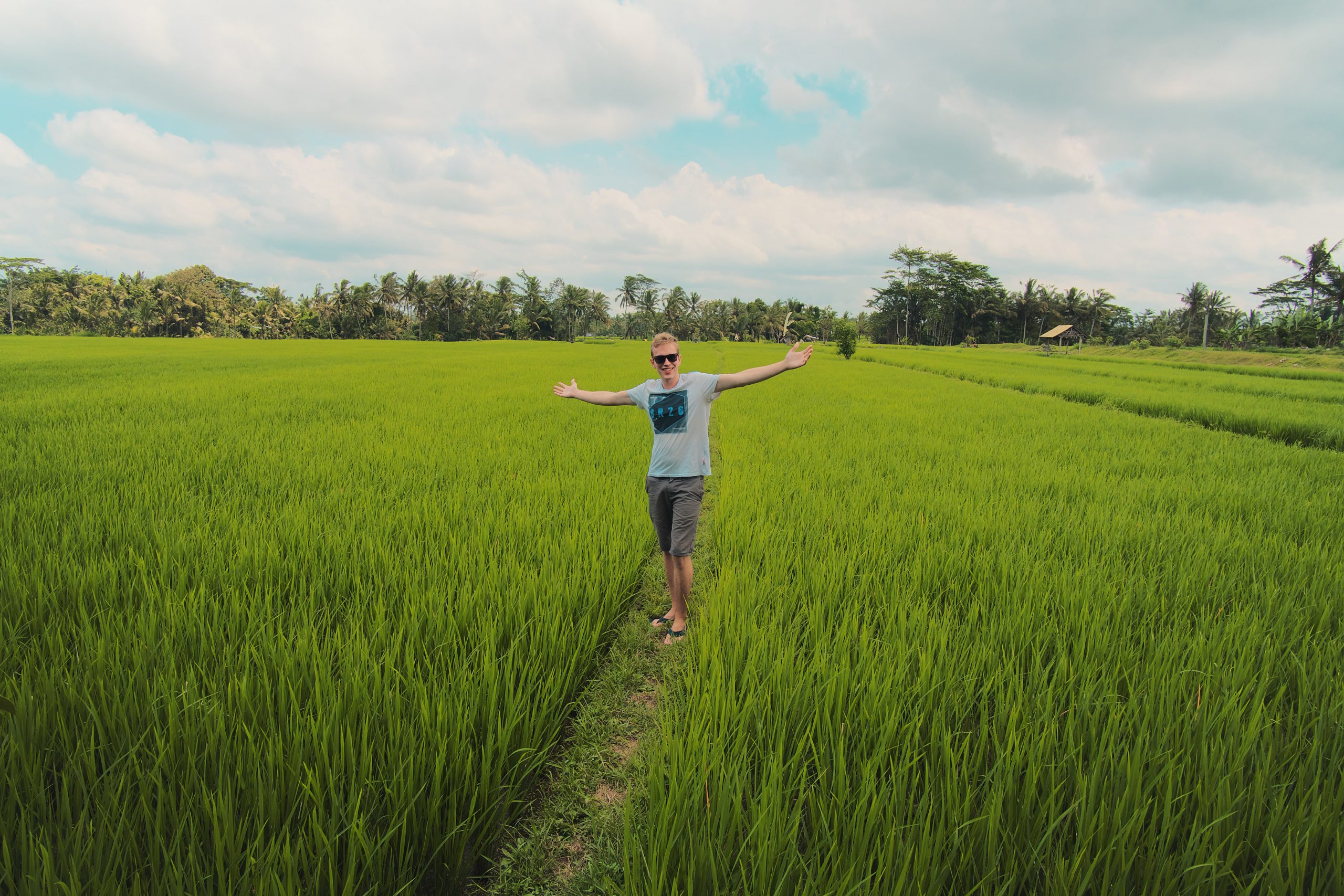 Alex in the Rice Fields of Bali