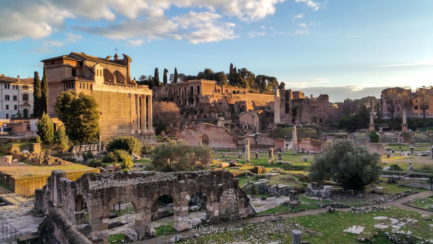 Roman Forum at Sunset