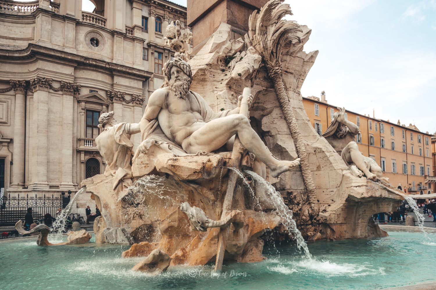 Fountain Quattro Fiumi at Piazza Navona
