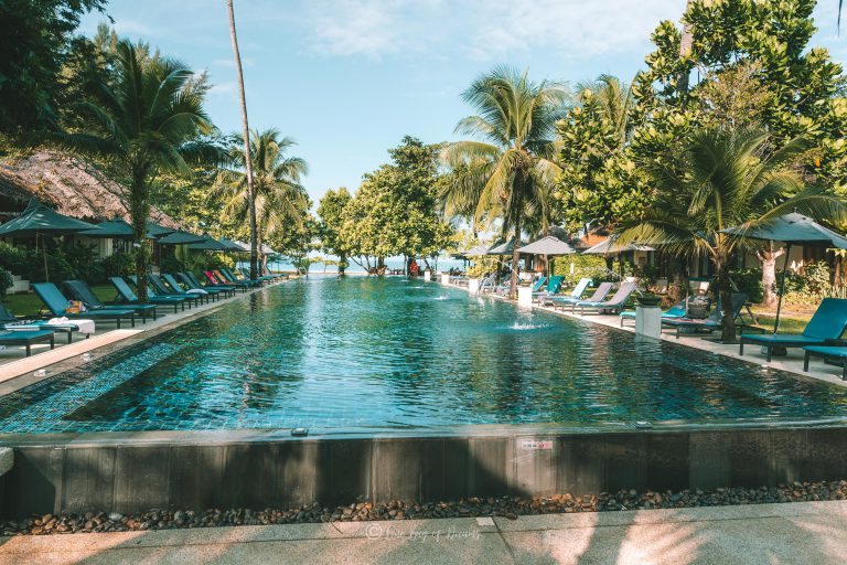 Our Hotel pool in Khao Lak