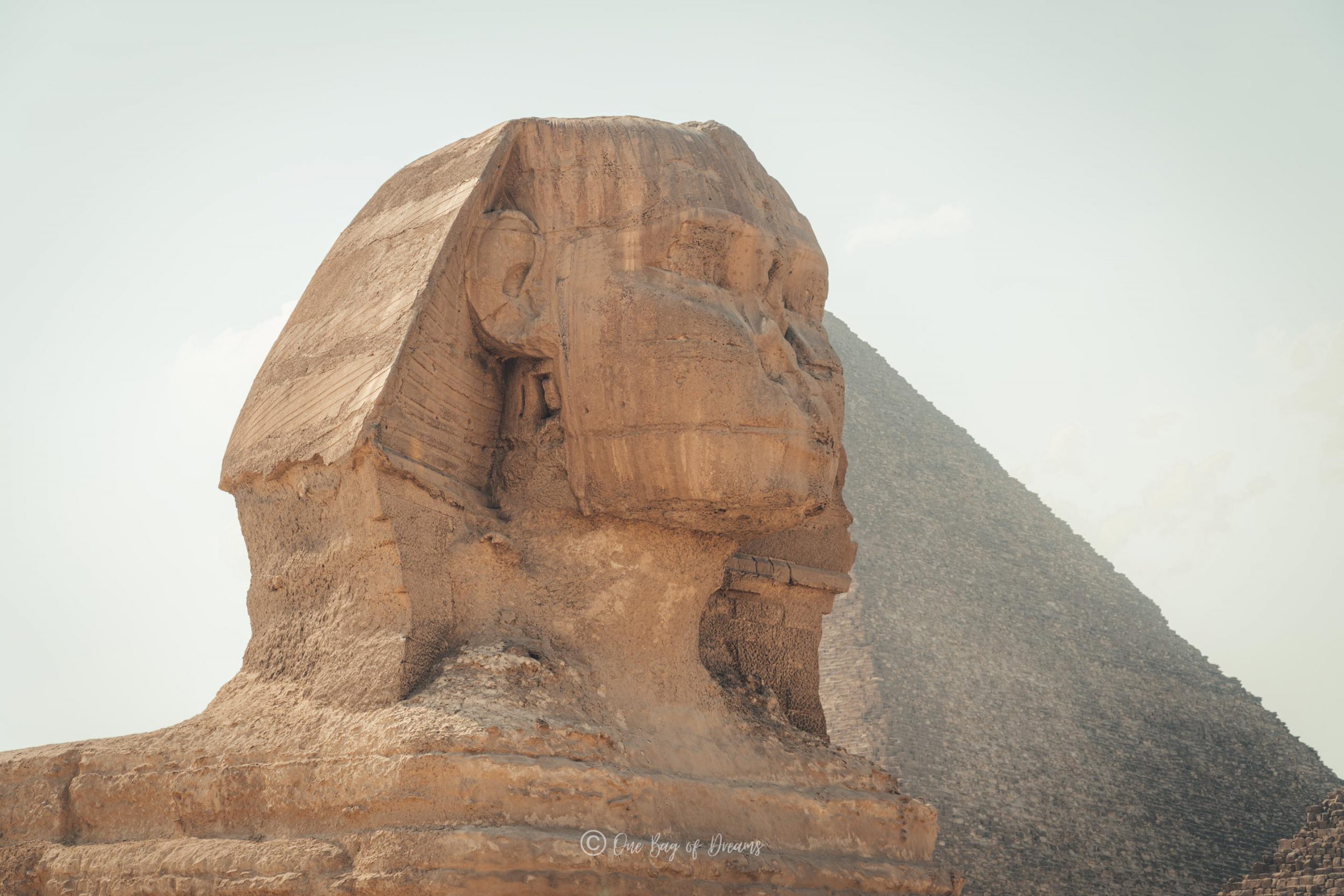The Sphinx Head in Giza