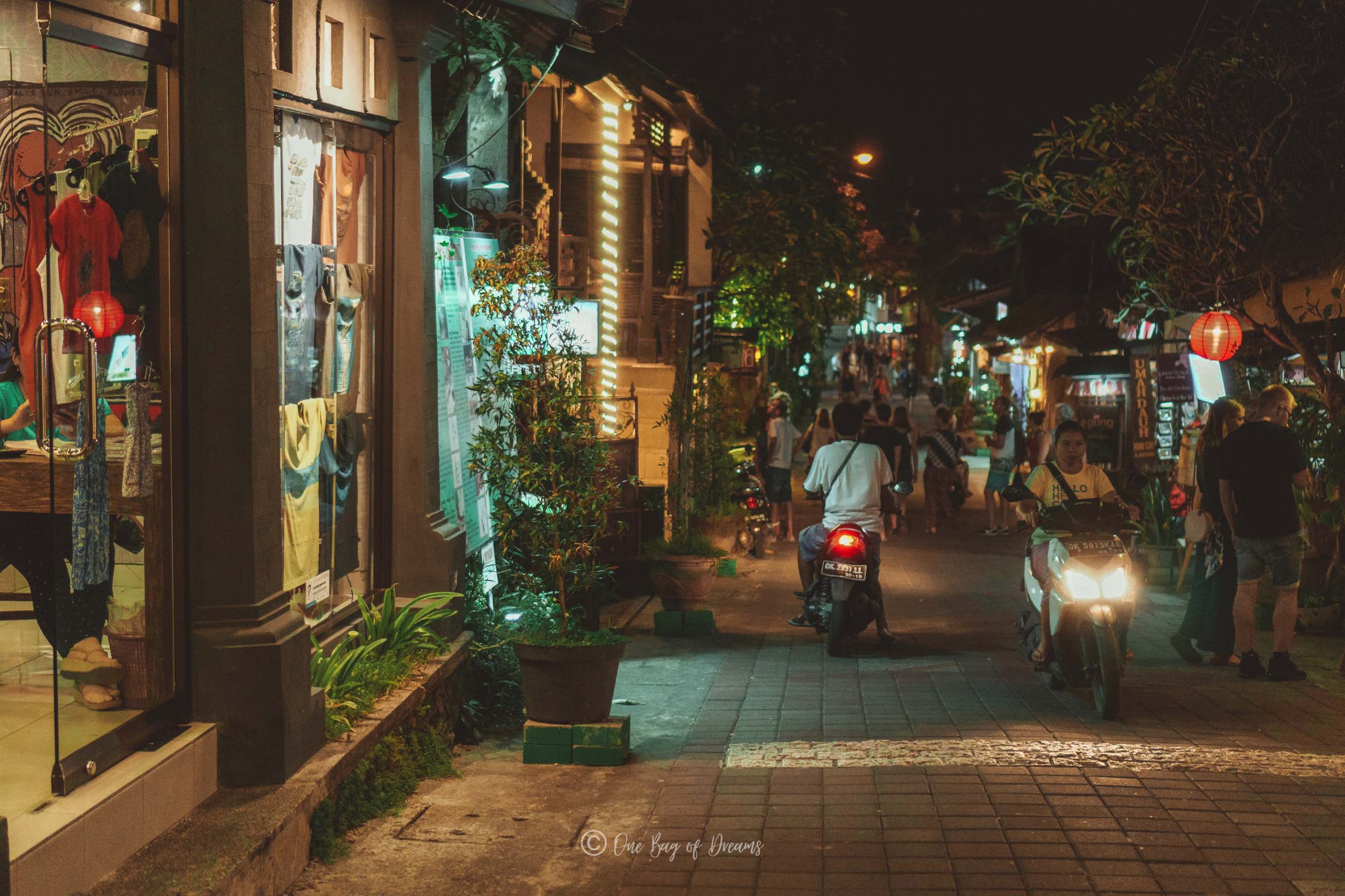 Steets of Ubud at Night