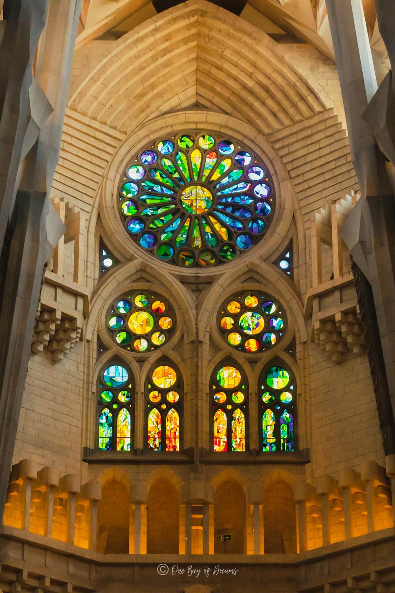 Windows of the Sagrada Família in Barcelona