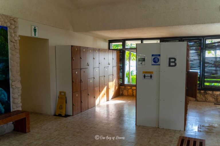 Lockers at Akumal Beach