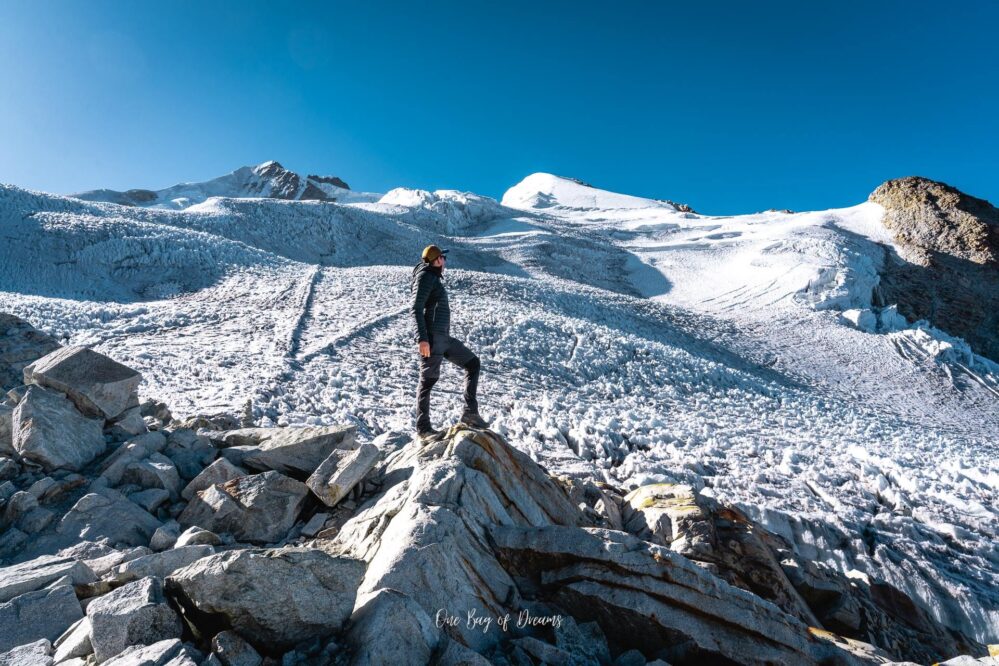 Alex in front of Huayna Potosi