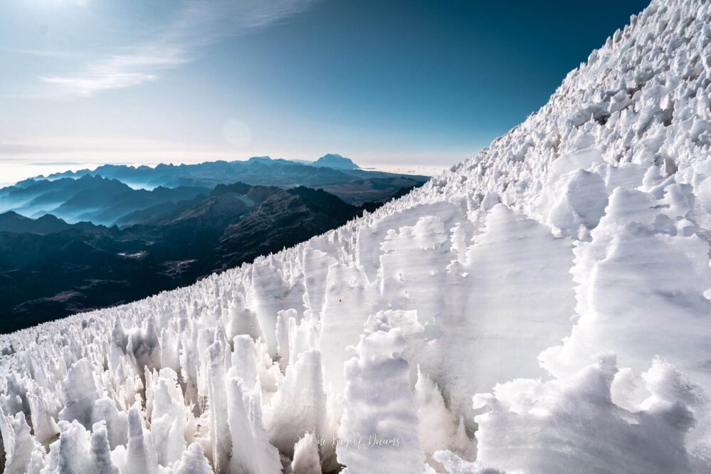 Ice Formation at Huayna Potosi