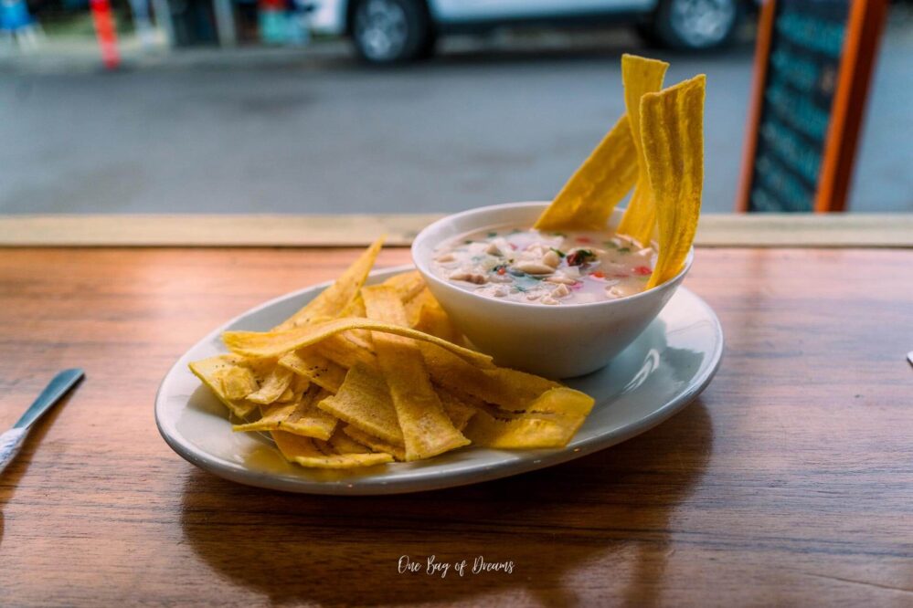 Food in Puerto Viejo de Talamanca in Costa Rica