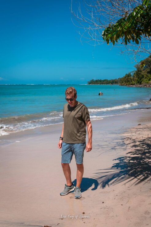 Beach in Cauhita National Park in Costa Rica