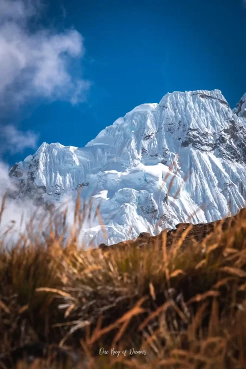 View of Salkantay Mountain