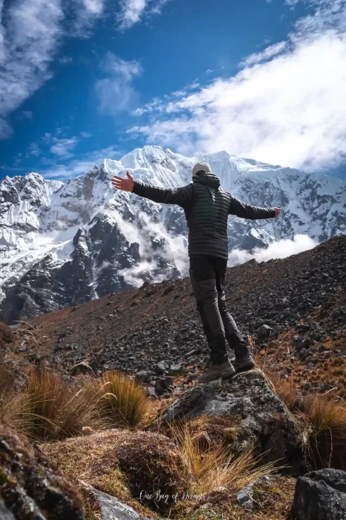 View of Salkantay Mountain