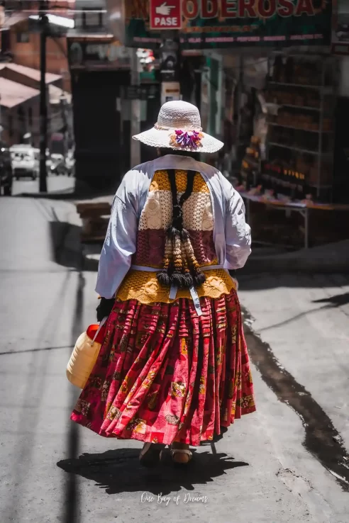 Woman in La Paz Bolivia