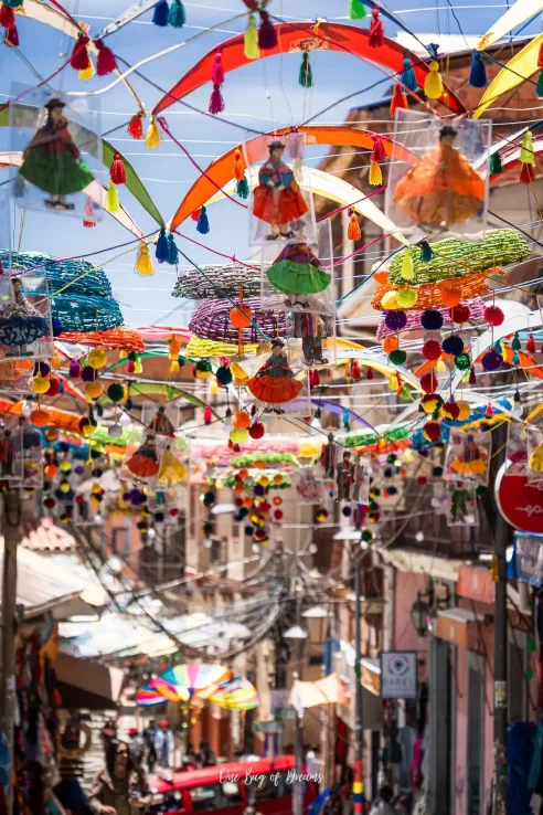 Street in La Paz Bolivia