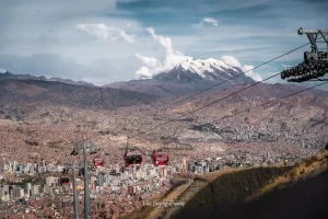 Panoramic View over La Paz in Bolivia