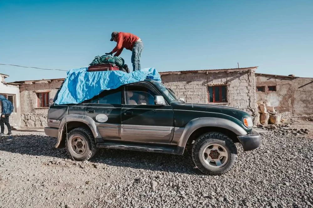 4x4 in the Salt Flats of Uyuni