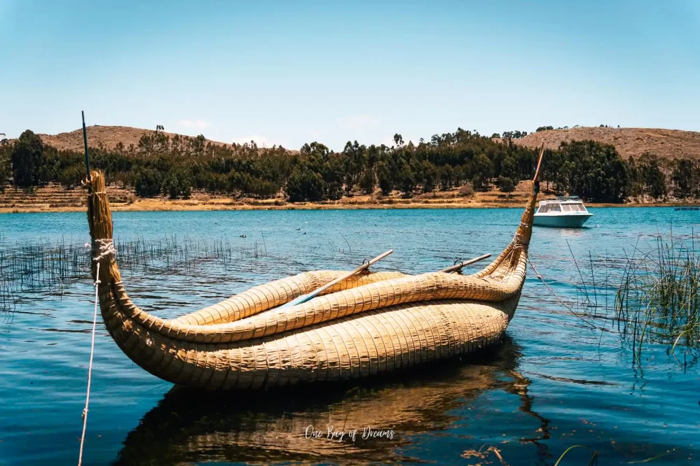 Traditional Boat in Titicaca Lake