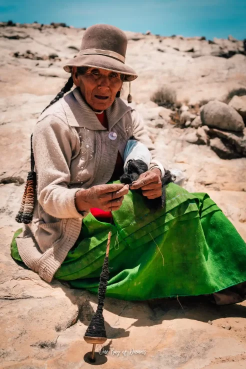 Woman on Isla del Sol