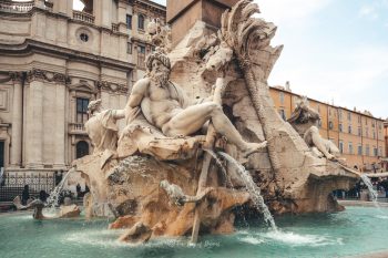 Fountain Quattro Fiumi at Piazza Navona